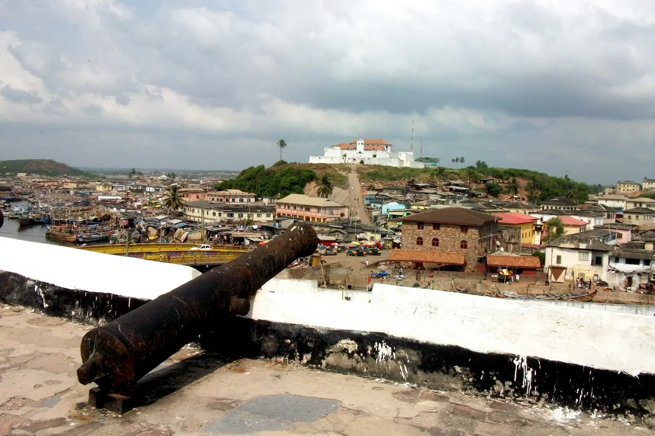 Fort St Jago from Elmina Castle. View over Elmina
