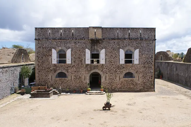 Facade of Fort Napoléon des Saintes, Terre-de-Haut Island, Îles des Saintes, Guadeloupe, France
