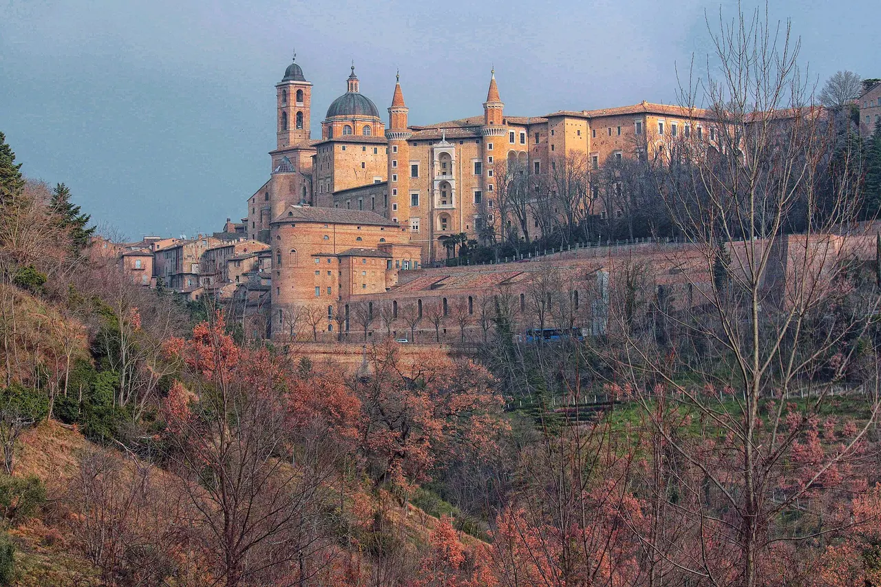Urbino and the twin towers of the Palazzo Ducale