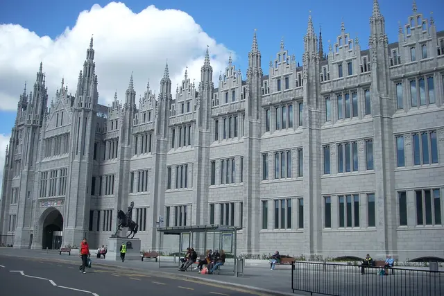 Marischal College, Aberdeen, May 2012, seen from Broad Street, Broad Street, Aberdeen