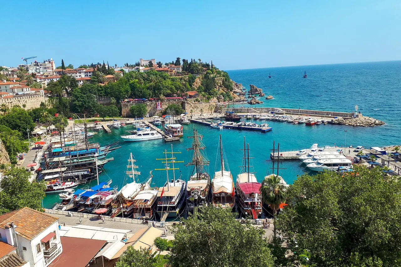 A view from Antalya Old Town Marina