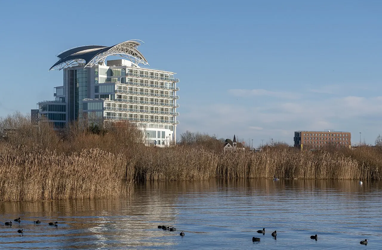 St David's Hotel beside the water at Cardiff Bay